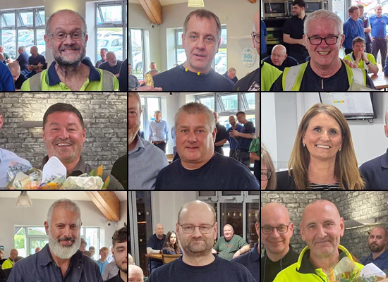 Nine Staff Recognised for 25 Years Service With KMF