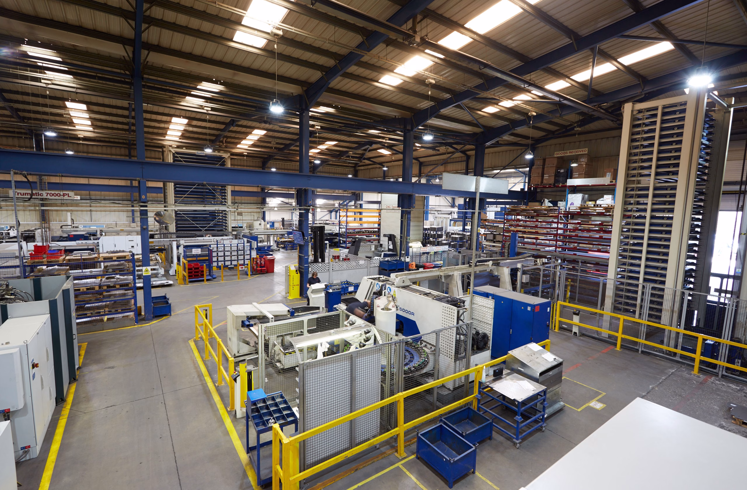 Industrial metalworking factory